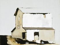 White Barn-Sandra Pratt-Framed Premier Image Canvas