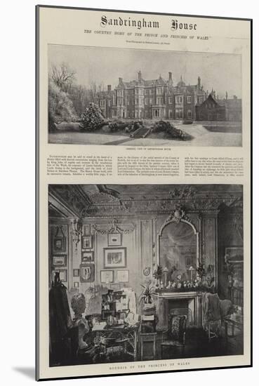 Sandringham House-null-Mounted Giclee Print