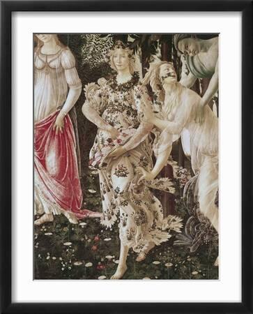 Giallobus - Quadro - Sandro Botticelli - La Primavera - Tela Canvas Telaio Standard - 70L x 50l cm - Pronto da appendere - Quadri moderni per la casa
