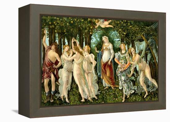 Sandro Botticelli - 'Primavera'-Sandro Botticelli-Framed Premier Image Canvas