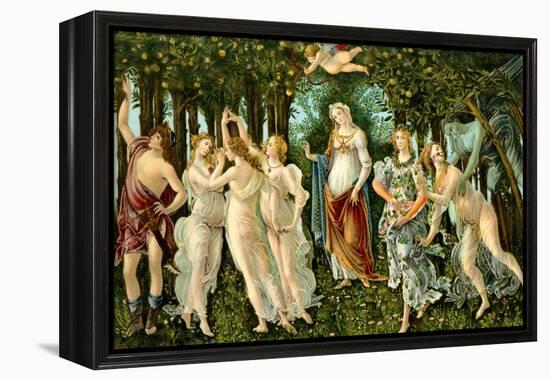 Sandro Botticelli - 'Primavera'-Sandro Botticelli-Framed Premier Image Canvas