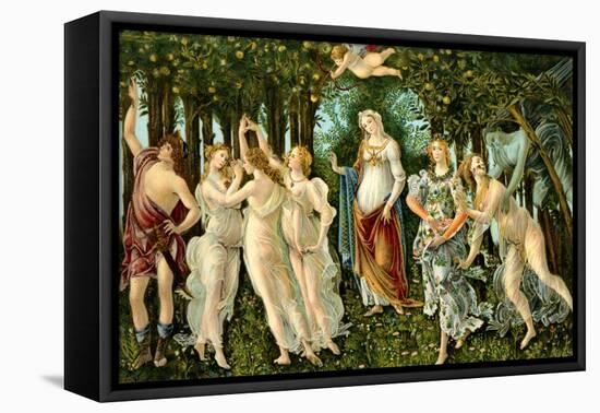 Sandro Botticelli - 'Primavera'-Sandro Botticelli-Framed Premier Image Canvas