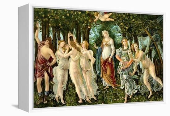 Sandro Botticelli - 'Primavera'-Sandro Botticelli-Framed Premier Image Canvas