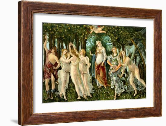 Sandro Botticelli - 'Primavera'-Sandro Botticelli-Framed Giclee Print