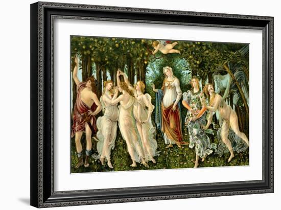 Sandro Botticelli - 'Primavera'-Sandro Botticelli-Framed Giclee Print