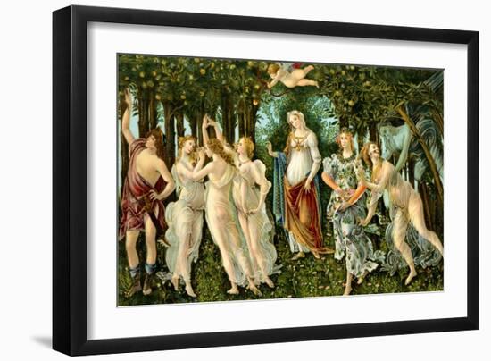 Sandro Botticelli - 'Primavera'-Sandro Botticelli-Framed Premium Giclee Print