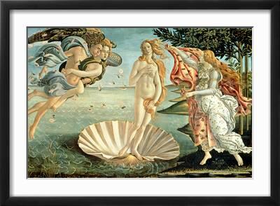 Grafic Quadro Sandro Botticelli Primavera - La Primavera di Botticelli - stampa su tela canvas con o senza telaio (QUADRO CON TELAIO IN LEGNO, CM 70X46