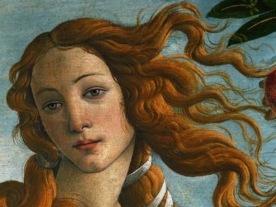 The Birth of Venus (Head of Venus), 1486' Giclee Print