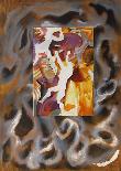 Cubist Abstract with Portrait-Sandro Chia-Collectable Print