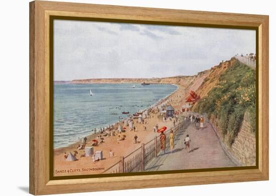 Sands and Cliffs, Southbourne-Alfred Robert Quinton-Framed Premier Image Canvas