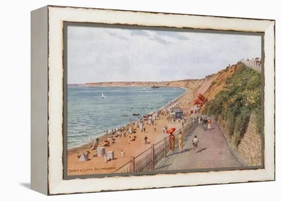 Sands and Cliffs, Southbourne-Alfred Robert Quinton-Framed Premier Image Canvas