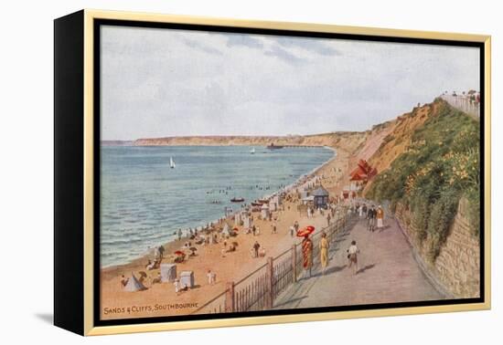 Sands and Cliffs, Southbourne-Alfred Robert Quinton-Framed Premier Image Canvas