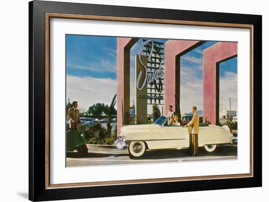 Sands Hotel, Las Vegas, Nevada-null-Framed Art Print