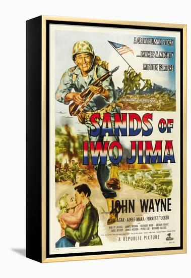 Sands of Iwo Jima, 1949-null-Framed Premier Image Canvas