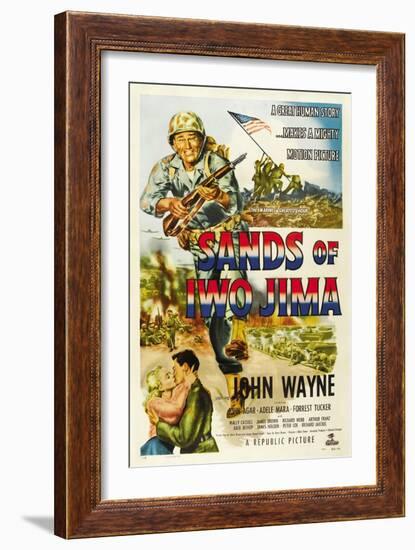 Sands of Iwo Jima, 1949-null-Framed Giclee Print