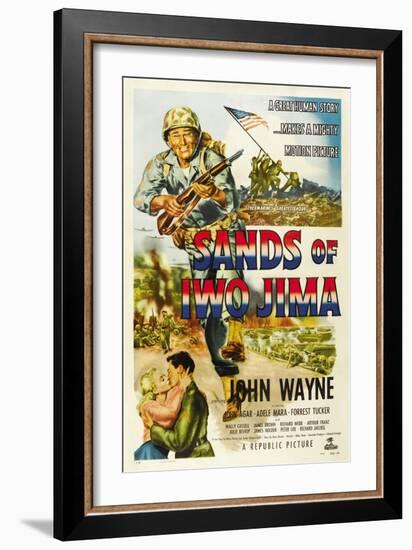 Sands of Iwo Jima, 1949-null-Framed Giclee Print