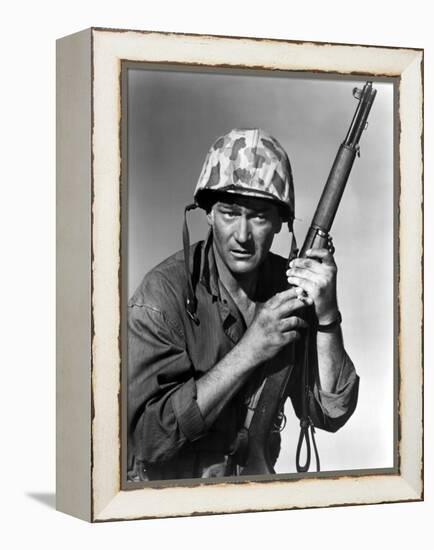 Sands Of Iwo Jima, John Wayne, 1949-null-Framed Stretched Canvas