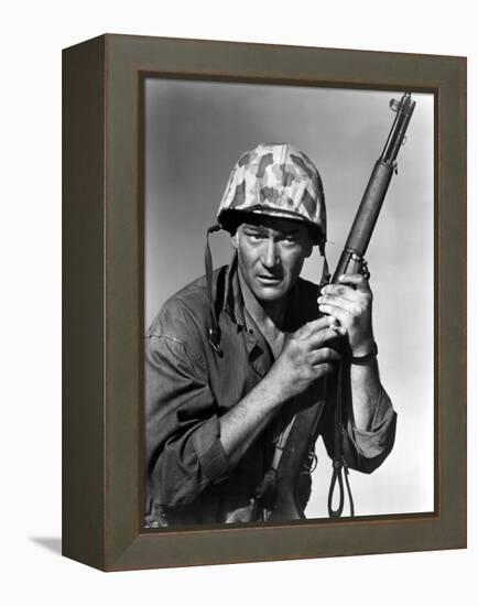 Sands Of Iwo Jima, John Wayne, 1949-null-Framed Stretched Canvas