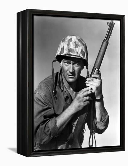 Sands Of Iwo Jima, John Wayne, 1949-null-Framed Stretched Canvas