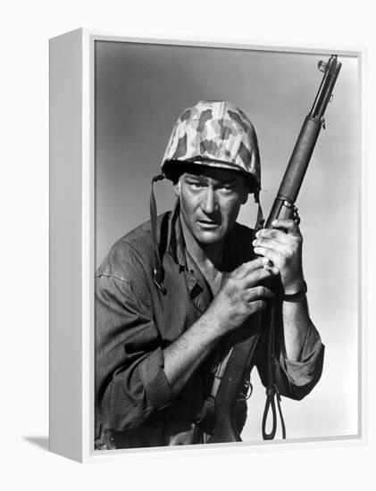 Sands Of Iwo Jima, John Wayne, 1949-null-Framed Stretched Canvas