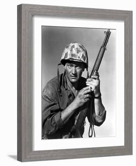 Sands Of Iwo Jima, John Wayne, 1949-null-Framed Photo