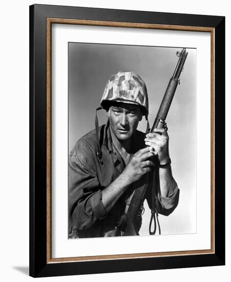 Sands Of Iwo Jima, John Wayne, 1949-null-Framed Photo