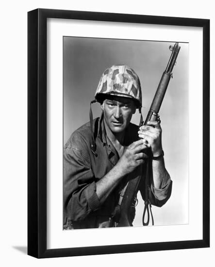 Sands Of Iwo Jima, John Wayne, 1949-null-Framed Photo