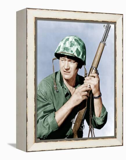 SANDS OF IWO JIMA, John Wayne, 1949-null-Framed Stretched Canvas