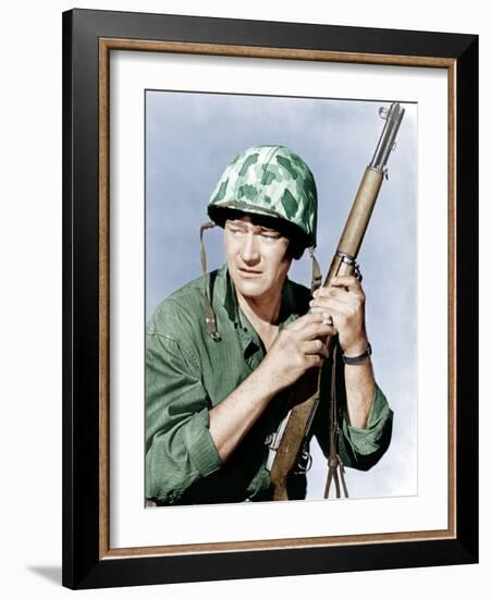 SANDS OF IWO JIMA, John Wayne, 1949-null-Framed Photo