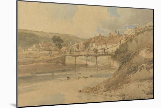 Sandsend, Yorkshire, 1802 (W/C over Graphite on Textured Wove Paper Laid Down on Card)-Thomas Girtin-Mounted Giclee Print