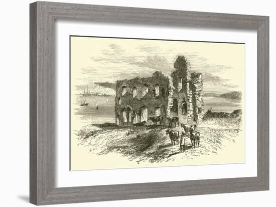 Sandsfoot Castle (Engraving)-English School-Framed Giclee Print