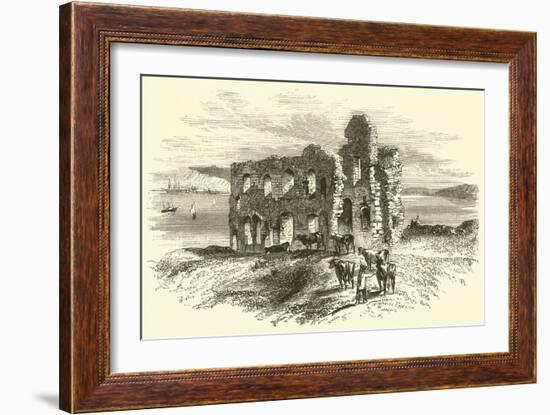 Sandsfoot Castle (Engraving)-English School-Framed Giclee Print