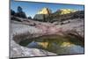Sandstone and Pool, Zion National Park, Utah-Howie Garber-Mounted Photographic Print