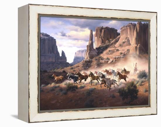 Sandstone and Stolen Horses-Jack Sorenson-Framed Stretched Canvas