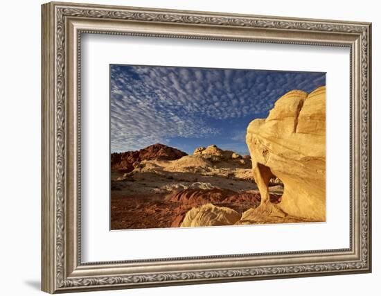 Sandstone Arch under Clouds-James-Framed Photographic Print