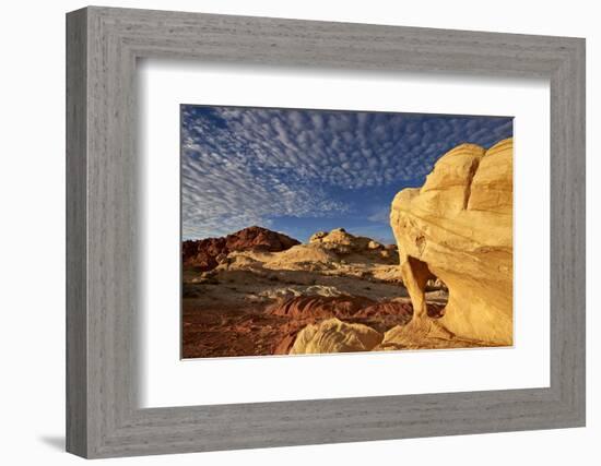 Sandstone Arch under Clouds-James-Framed Photographic Print
