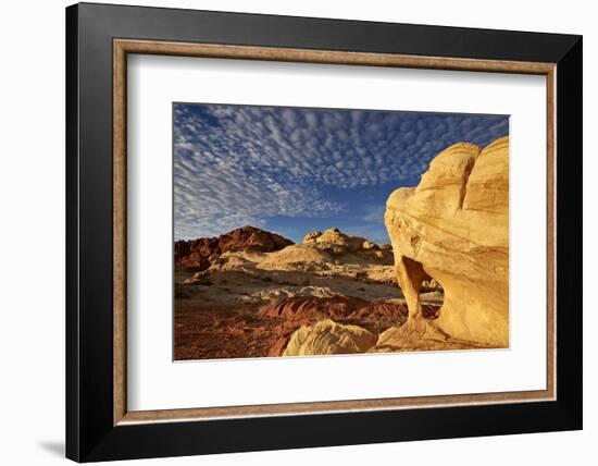 Sandstone Arch under Clouds-James-Framed Photographic Print