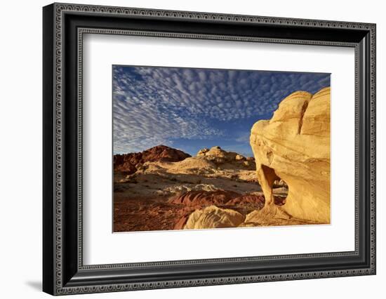 Sandstone Arch under Clouds-James-Framed Photographic Print