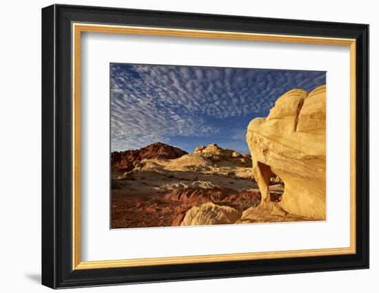 Sandstone Arch under Clouds-James-Framed Photographic Print