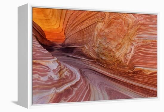 Sandstone at the Wave in the Vermillion Cliffs Wilderness, Arizona-Chuck Haney-Framed Premier Image Canvas