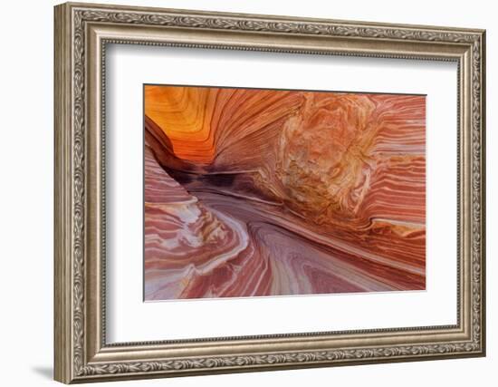 Sandstone at the Wave in the Vermillion Cliffs Wilderness, Arizona-Chuck Haney-Framed Photographic Print