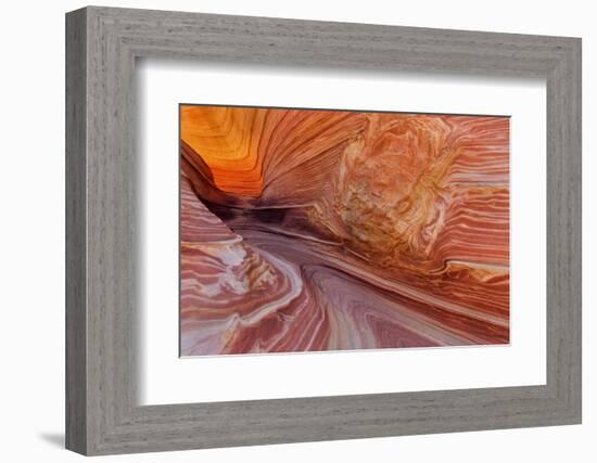 Sandstone at the Wave in the Vermillion Cliffs Wilderness, Arizona-Chuck Haney-Framed Photographic Print