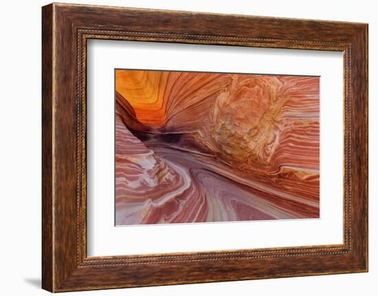 Sandstone at the Wave in the Vermillion Cliffs Wilderness, Arizona-Chuck Haney-Framed Photographic Print