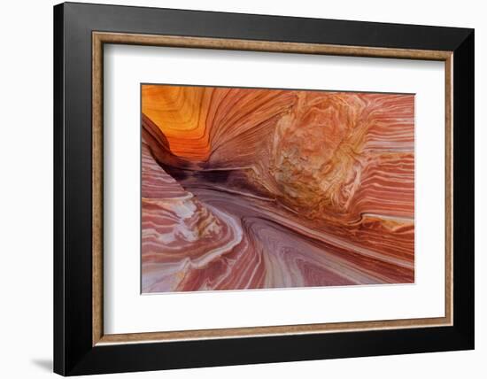 Sandstone at the Wave in the Vermillion Cliffs Wilderness, Arizona-Chuck Haney-Framed Photographic Print