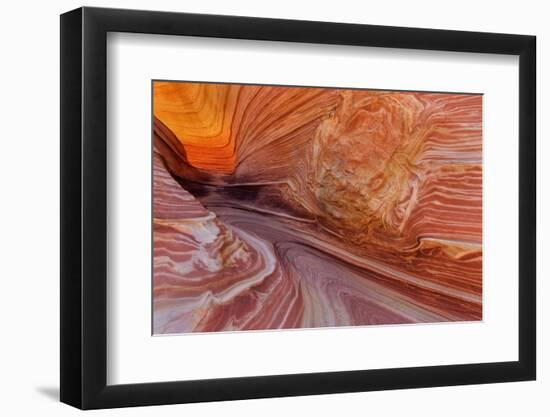 Sandstone at the Wave in the Vermillion Cliffs Wilderness, Arizona-Chuck Haney-Framed Photographic Print