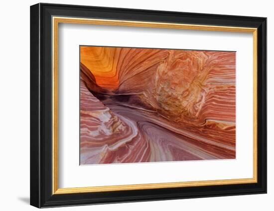 Sandstone at the Wave in the Vermillion Cliffs Wilderness, Arizona-Chuck Haney-Framed Photographic Print