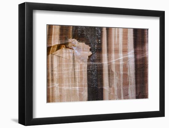 Sandstone cliff close-up, Grand Staircase-Escalante National Monument, Utah, USA-Panoramic Images-Framed Photographic Print