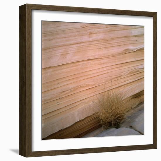 Sandstone Cliff-Micha Pawlitzki-Framed Photographic Print