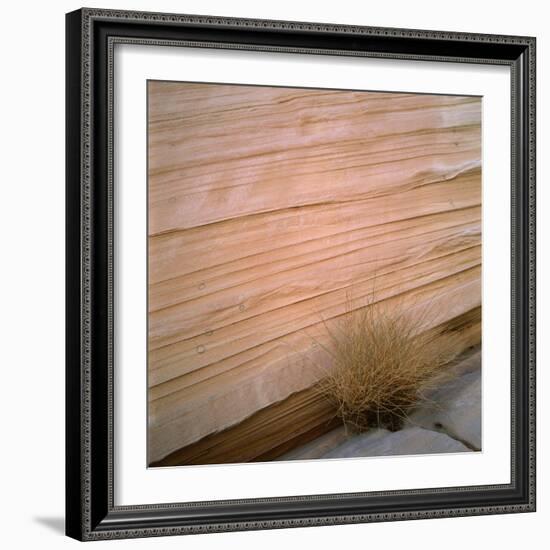 Sandstone Cliff-Micha Pawlitzki-Framed Photographic Print