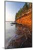 Sandstone Cliffs, Sea Caves, Devils Island, Apostle Islands Lakeshore, Wisconsin, USA-Chuck Haney-Mounted Photographic Print